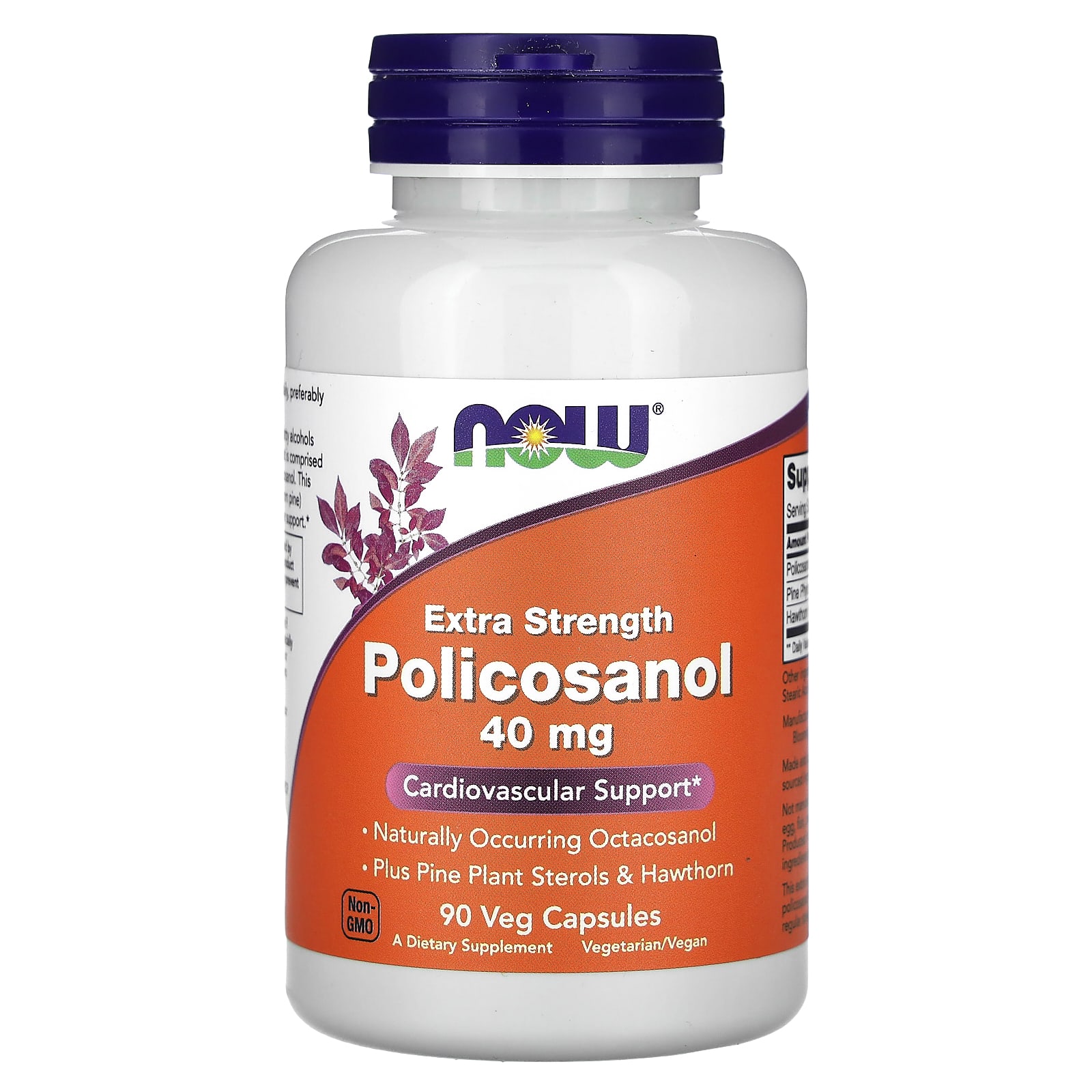 

Policosanol, Extra Strength, 40Mg, 90 Veggie Caps