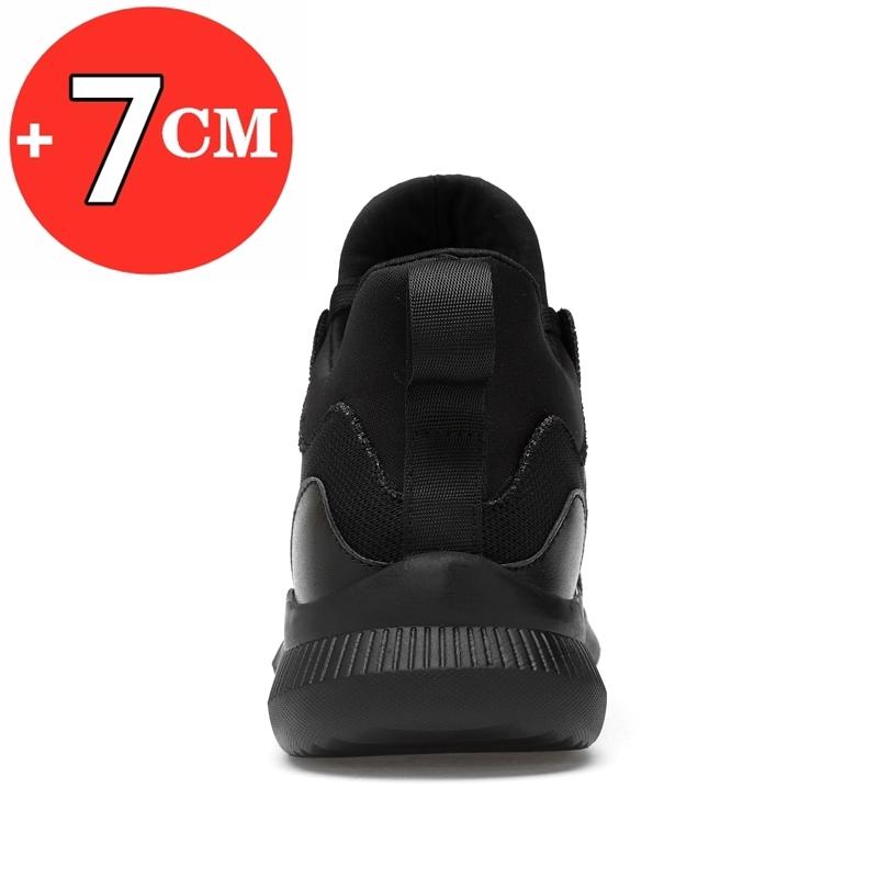 Fashion FUQIAO Big Size Sneakers For Men Elevator Shoes Heightening Shoes Men Increase Shoes Height Increase Insole 7CM Taller Shoes