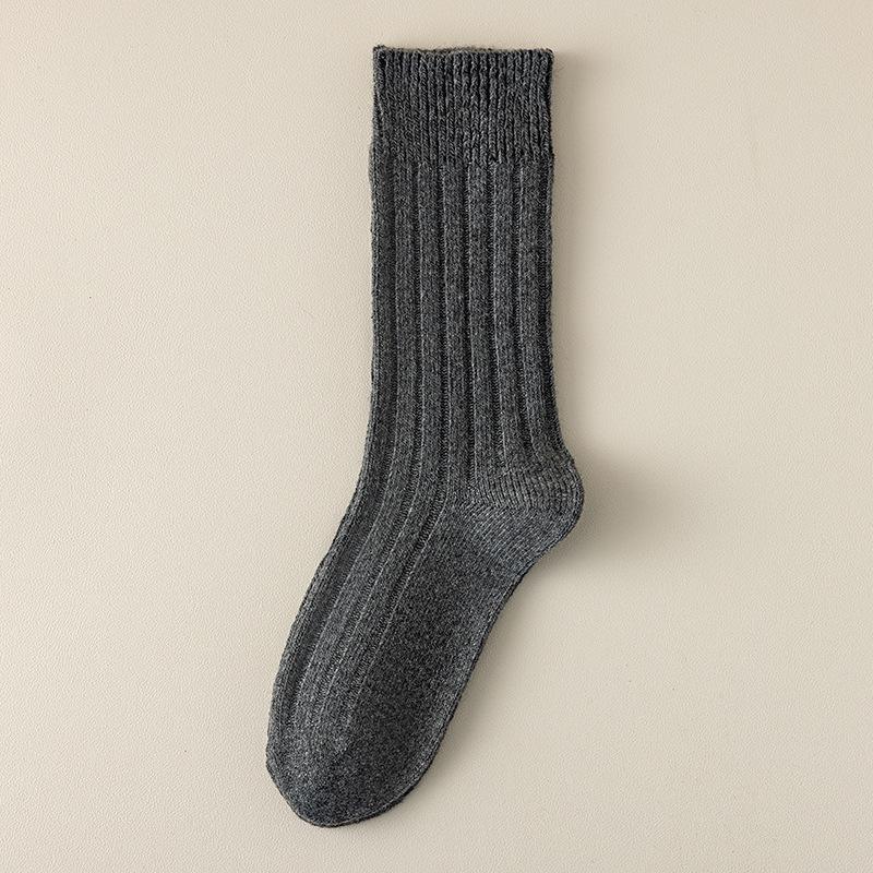 Polka Dot Wool Socks Children'S Stacking Socks Season Warm Retro Color Matching Lace Winter Velvet Thickened Stacking Socks