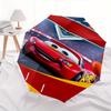 Lightning McQueen,Cars Automatic Folding Umbrella - Simple 8-Rib Design, Bright Cartoon Pattern, Durable Iron Frame, Suitable For Travel, Ou