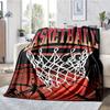 basketball Theme Printed Blanket - Perfect for Couch, Bed, Travel & Outdoor Use | Machine Washable, Cozy & Durable.