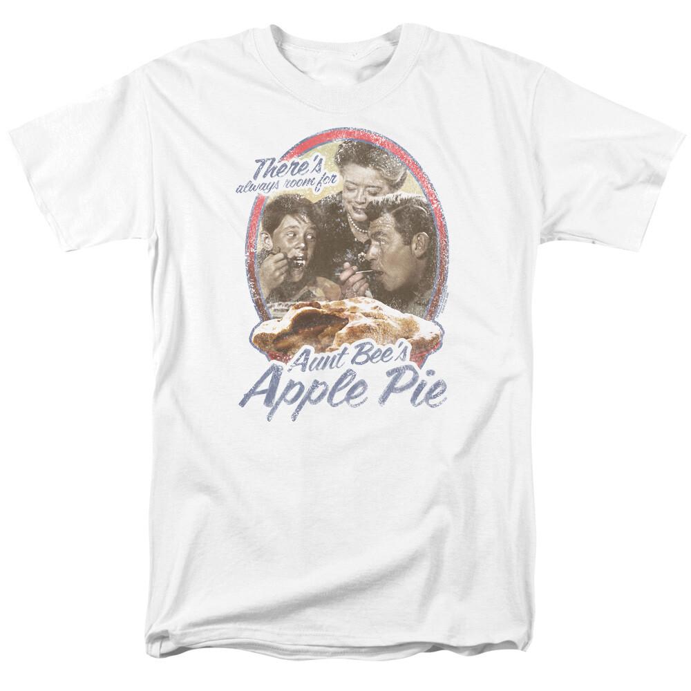 Andy Griffith Show Apple Pie T Shirt Mens Licensed Classic TV Mayberry White M