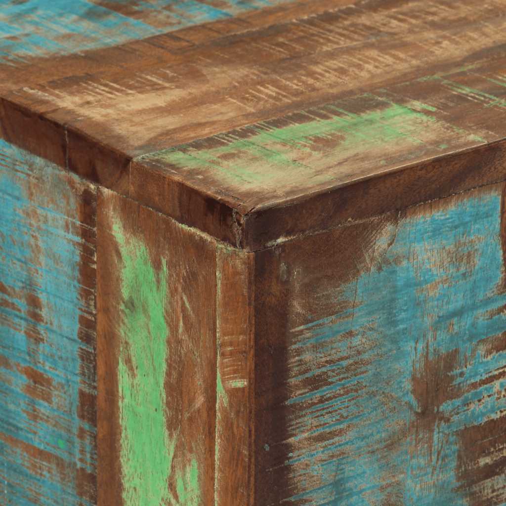 Console Table 110x30x75 cm Solid Reclaimed Wood and Iron