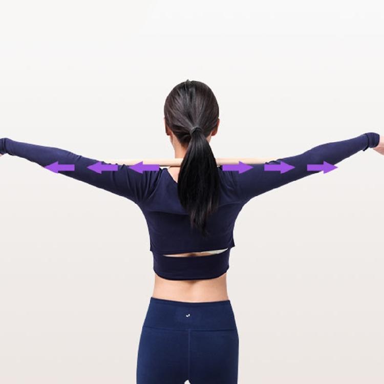 Wood Yoga Training Stick Correct Postures Exercise Stick Postures Corrector Open Shoulder Stick Back Straightener