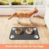 Pet Feeding Mat-Absorbent Pet Placemat for Food and Water Bowl  with Waterproof Rubber Backing  Quick Dry Water Mat for Dog Cat