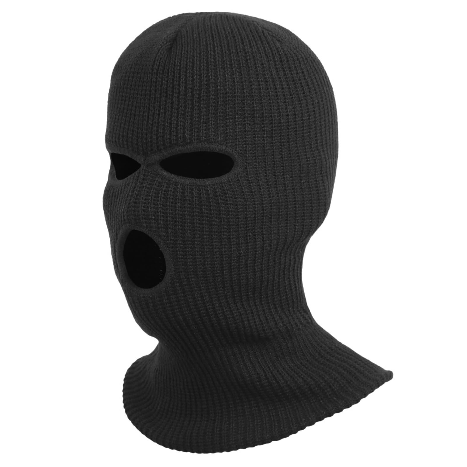 

LIMSE Balaclava Face Mask Knit Cap Lightweight Windproof Cold Weather Dance HIPHOP Motorcycle Survival Game Black