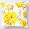 Fashion yellow decorative pillowcase, living room sofa office seat waist cushion  cover  aesthetic home decoration