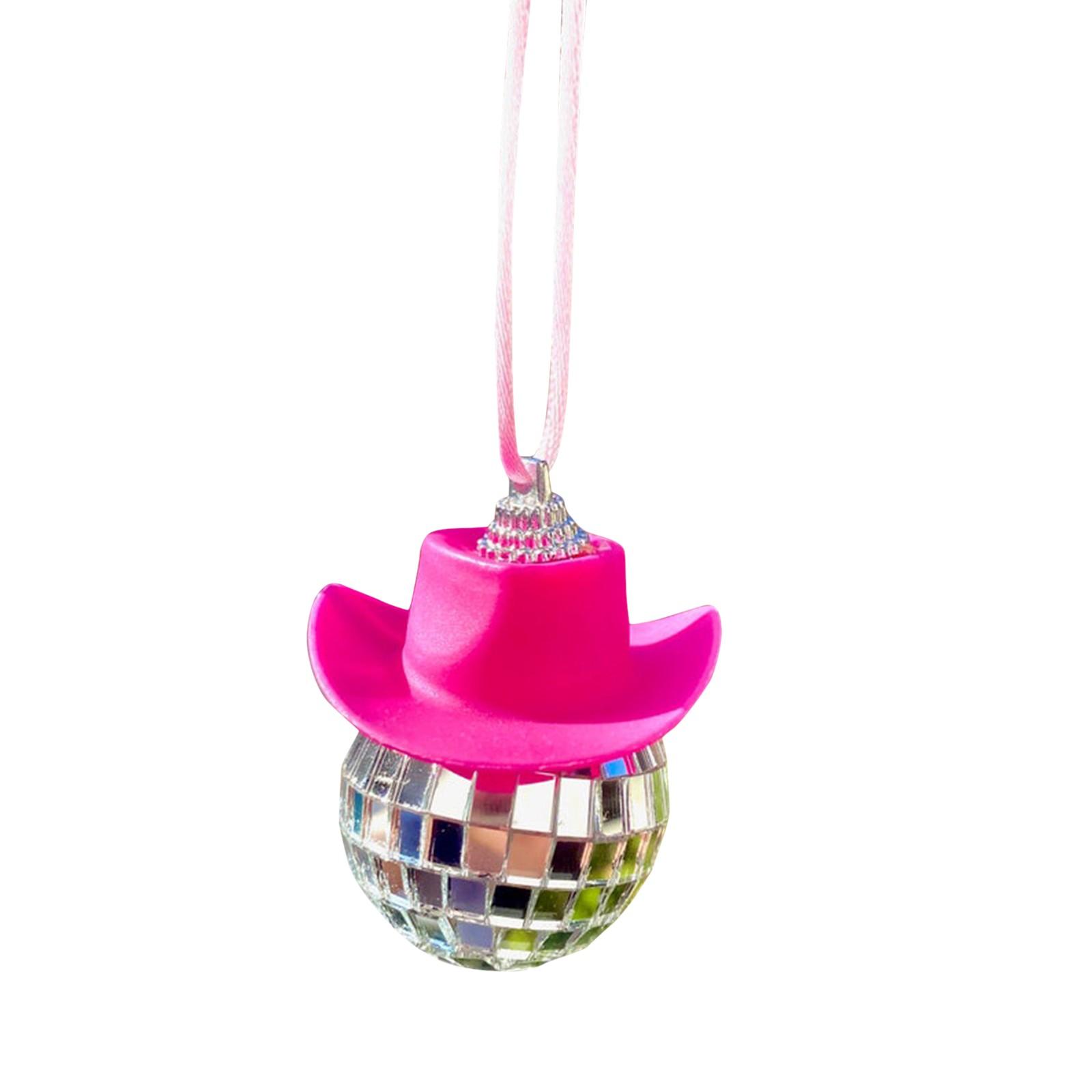 

Ковбойская шляпа диско-шар автомобиль подвесное зеркало заднего вида аксессуар модные автомобильные аксессуары One Size