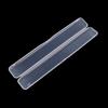 1pcs Simple Transparent Disposable Nail File Organiser Storage Box Plastic Cotton Swab Organizer Storage Box Jewelry Accessory