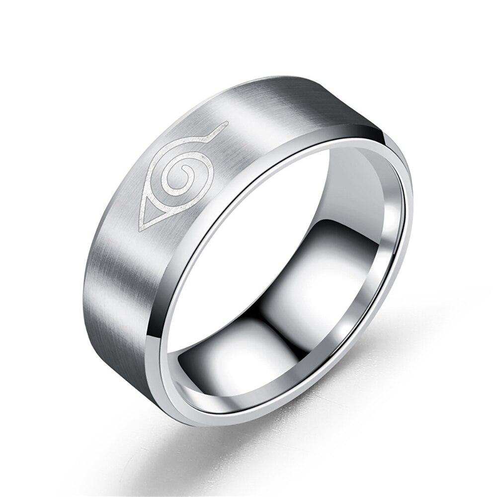 Anelli Anime Konoha Anello in Acciaio Inossidabile Per Uomini Donne Gioielli Cosplay Regali