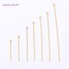 18K Gold Plated Brass 20-60mm Ball Head Pins Supplies,Pins For Jewelry,Jewelry Making Pins,DIY Jewelry Making Accessories
