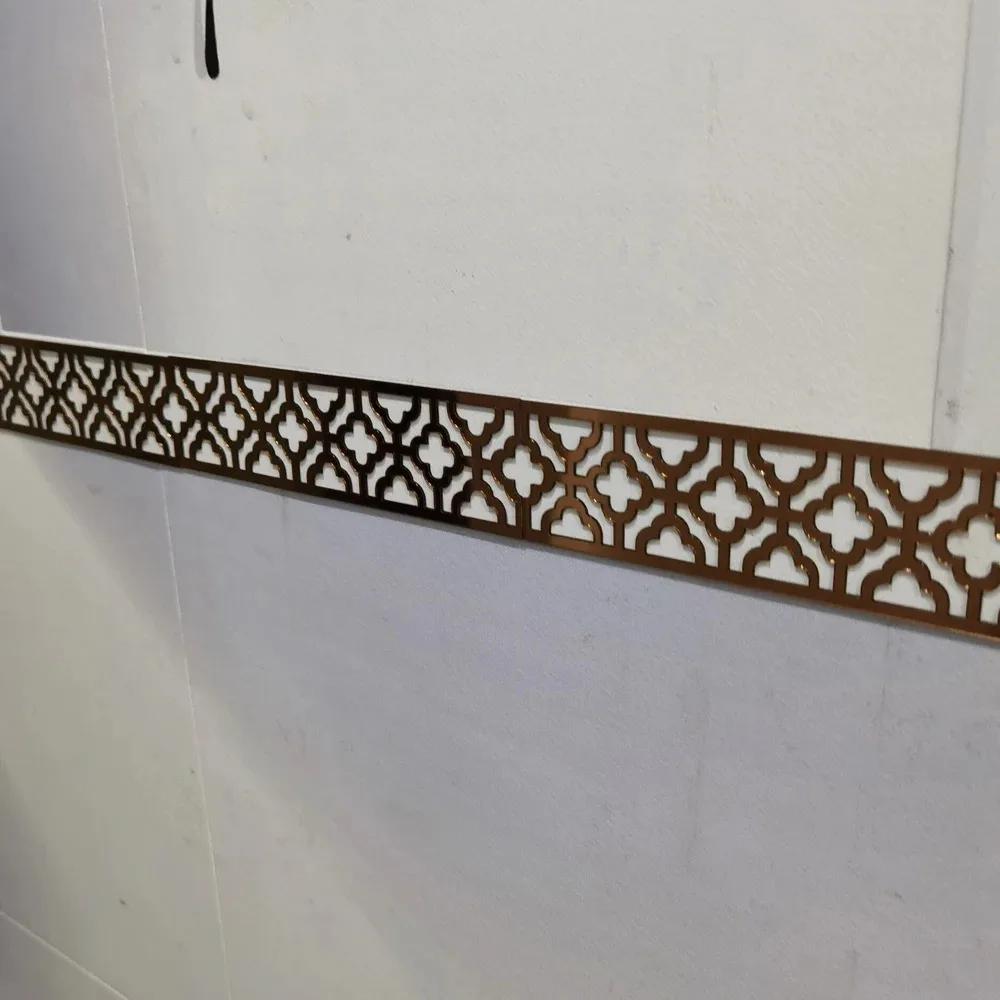 

6/12pcs Acrylic Mirror Wall Stickers For Boundaries Corner Lines Living Room Edge Strips Office Walls Home Decoration 20x5cm 12pcs 20cmx5cm коричневий