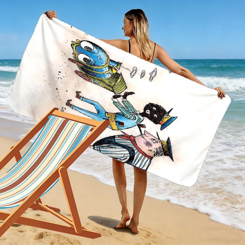 Jim Knopf Towel, Large Soft Quick Dry Towel for Beach Camping Swimming