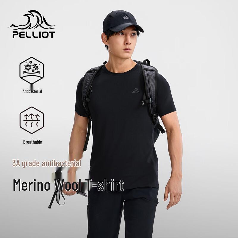 PELLIOT P Series Unisex Merino Wool Quick-Dry Hiking T-Shirt