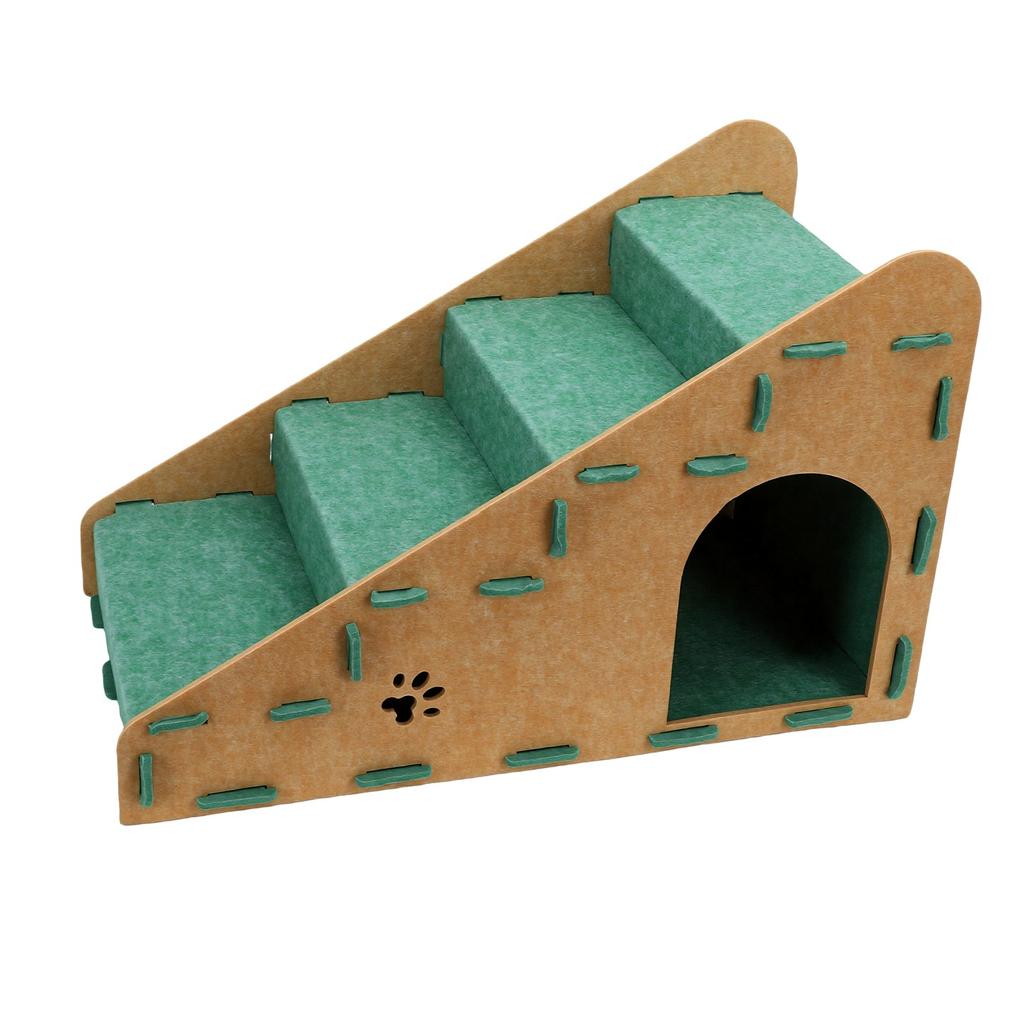 4 Step Pet Ramp Holds Up to 8kg Cats Dogs Sturdy Pet Stairs Detachable Washable Pet Steps