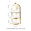 Zhinianhua European 3-Tier Birdcage Cake & Dessert Stand