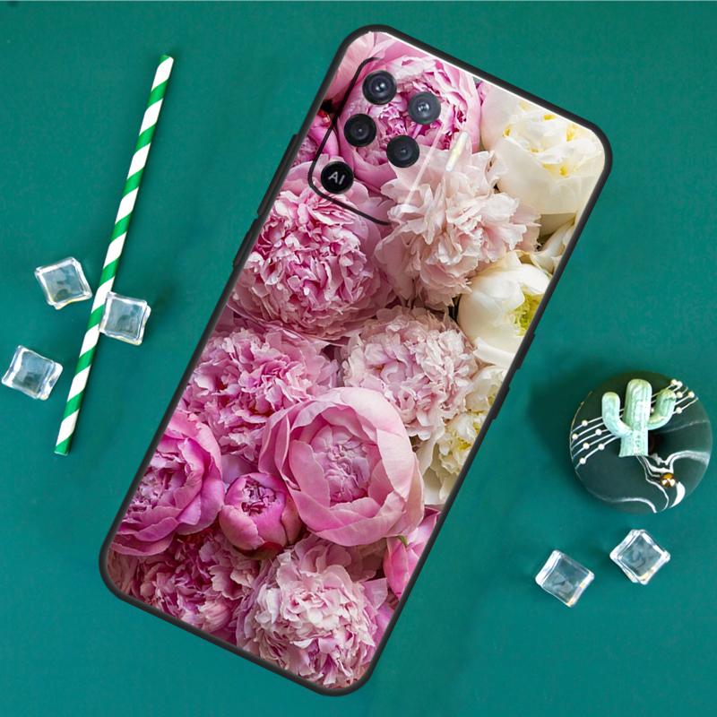 Peonies Beautiful Flower Phone Case For Oppo A18 A38 A58 A78 A98 A40 A60 A80 A91 A15 A17 A74 A94 A54 A57S A16 A76 A96