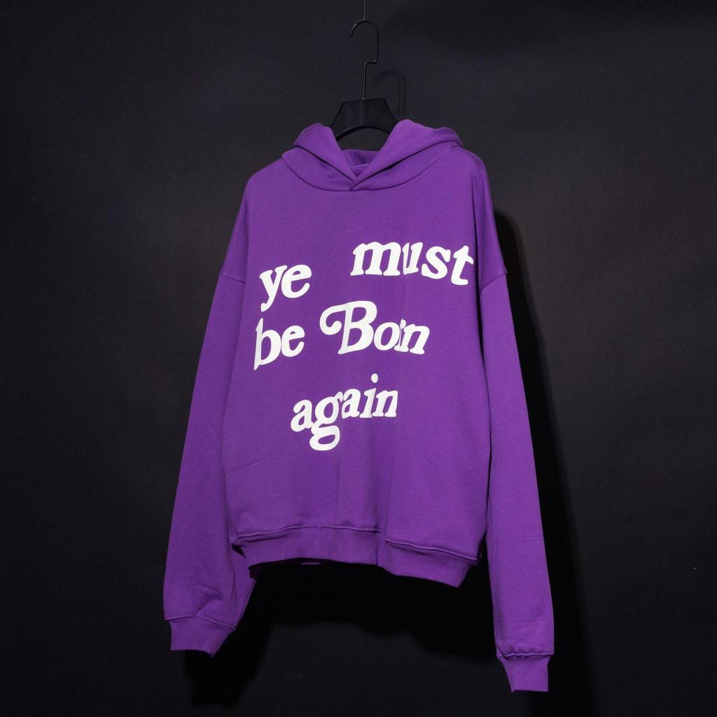 Trendy Multicolor Foam Letter Print Hoodie - Kanye Style