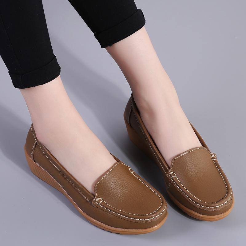 35-41 Moteriški laisvalaikio batai Mikropluošto plokščiadugniai moteriški batai slaugytojoms