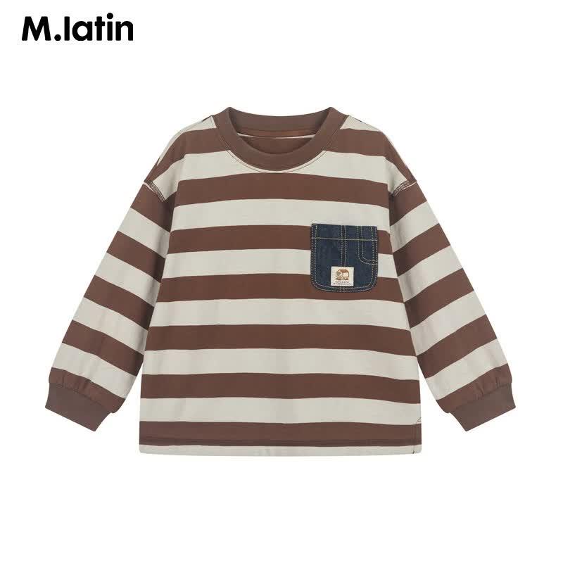 M.Latin Boys' Retro Stripe Long Sleeve T-Shirt