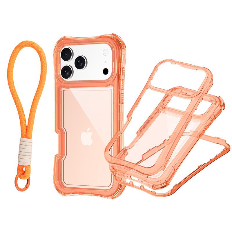 

For IP16PROMAX Mobile Phone Case Three-in-one Color TPU Aiwei New Product Bracelet For iPhone 17 Pro Max