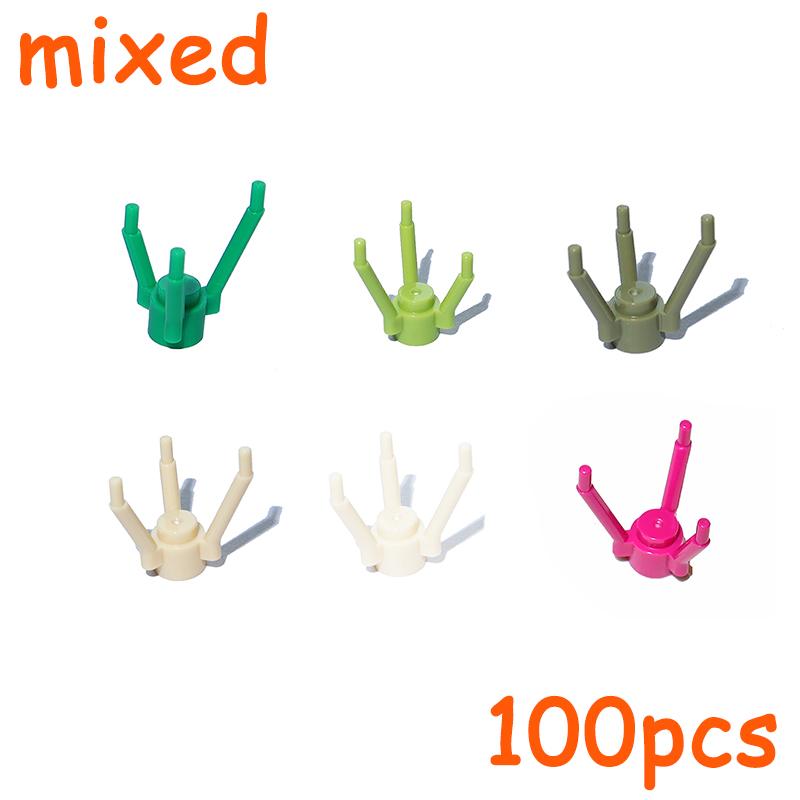 Plants Accessories MOC City Pine Tree Branch Bush Grass Flower Building Bricks 3741 4727 4728 6148 6255 30093 30176 33291