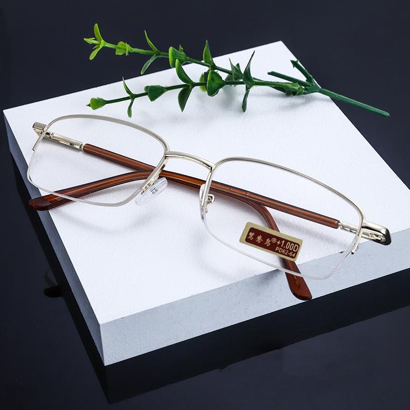 Lesebrille mit rechteckigem Rahmen für Männer und Frauen, Presbyopie-Brille +0,5 +1,0 +1,5 +2,0 +2,5 +3,0 +3,5 +4,0