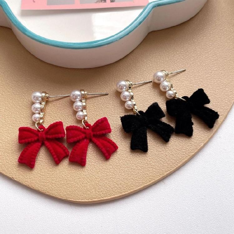 Fashionable Bowknot Earring Accessories Cute Ear Rings Studs Jewelry for Women