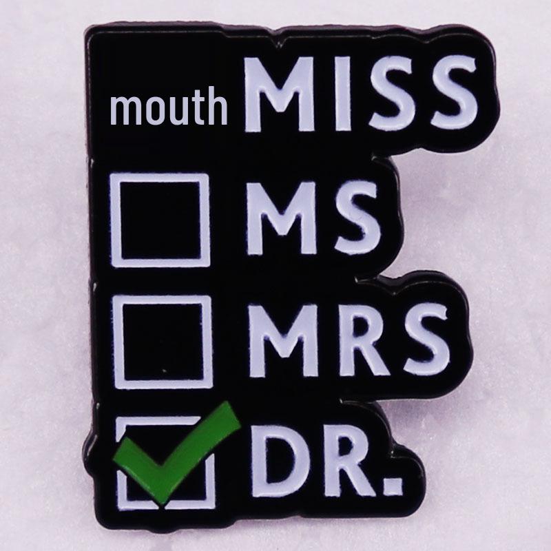 Women s Enamel Pin Brooch: Doctor, Graduate, Honorary Titles