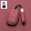 For BAIC JISHI Polestones 01 Rox 2024 2025 2026 Car Leather Key Fob Cover Remote Case Cover Car Keychain Holder Bag Accessories