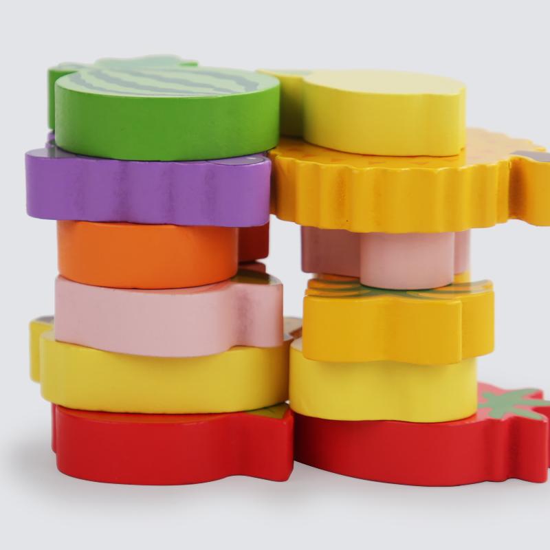 3D Cartoon Pairing Puzzle Board Game Variety Puzzles Logical Thinking Enlightenment Wooden Early Education Toys For Children