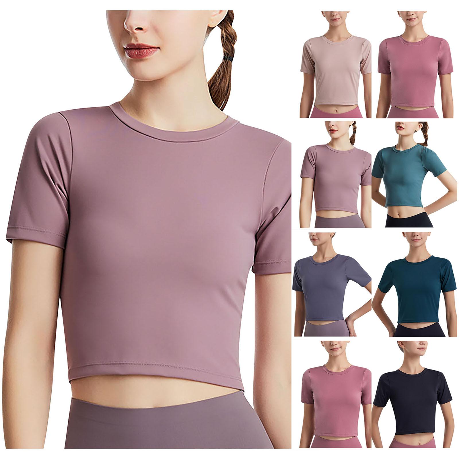 

Женские упражнения Йога Блузка с короткими рукавами, подтяжка живота и подтяжка бедер Цельное платье для йоги