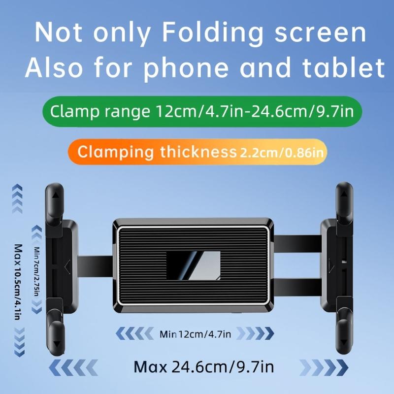 Adjustable Heavy Duty  Phone Tablet Bracket Rack Support For Wall 4.7-15 Inch Devices Secure Mounting Hardware Included