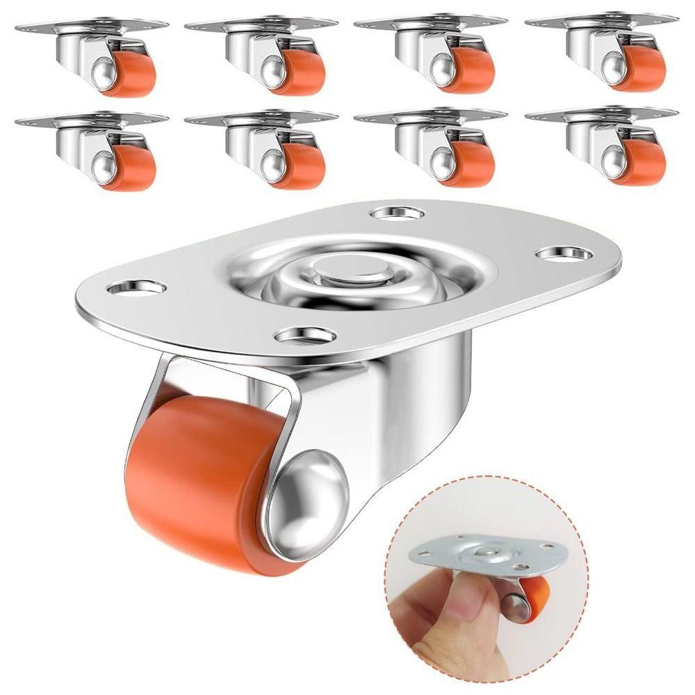 

20Pcs DIY Straight Wheel Directional Casters Concealed Furniture Tray Casters Storage Boxes