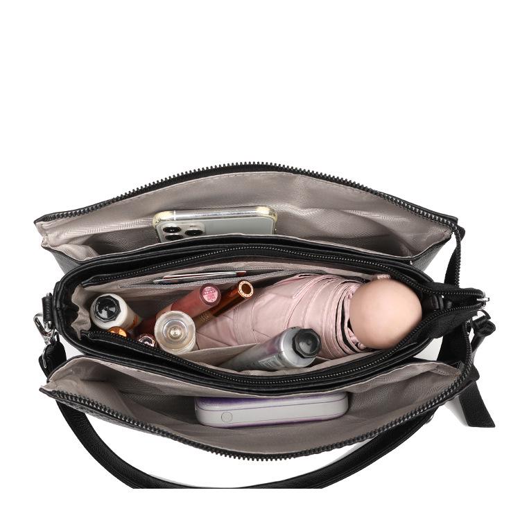 2025 New Women's Large Capacity Soft Leather Crossbody & Shoulder Travel Bag