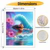 Disney Moana Ocean Wave Flower Oil Paint by Numbers Art Kit Handmade Painting Home Decor Gift