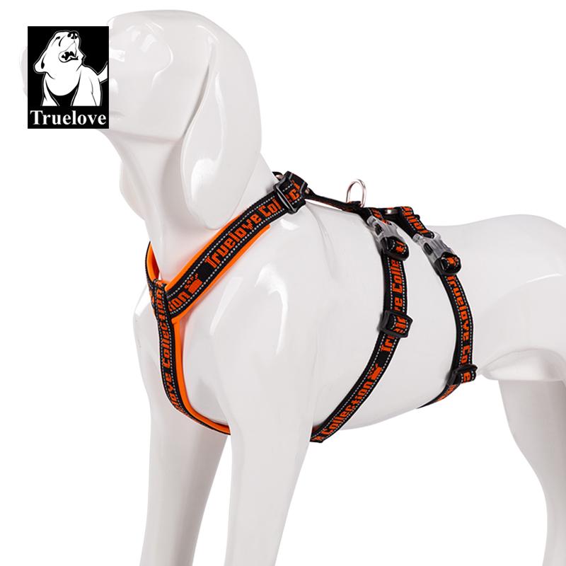 Truelove Double H Harness Neoprene Padding Durable Strong Reflective Gow in the Dark Aluminum Alloy Fitting Light Weight TLH6571 XS оранжевый