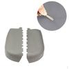 2 Pieces Front Armrest Covers Leather Accessories Gray Replacement Cushion for 09-2015 Car Supplies
