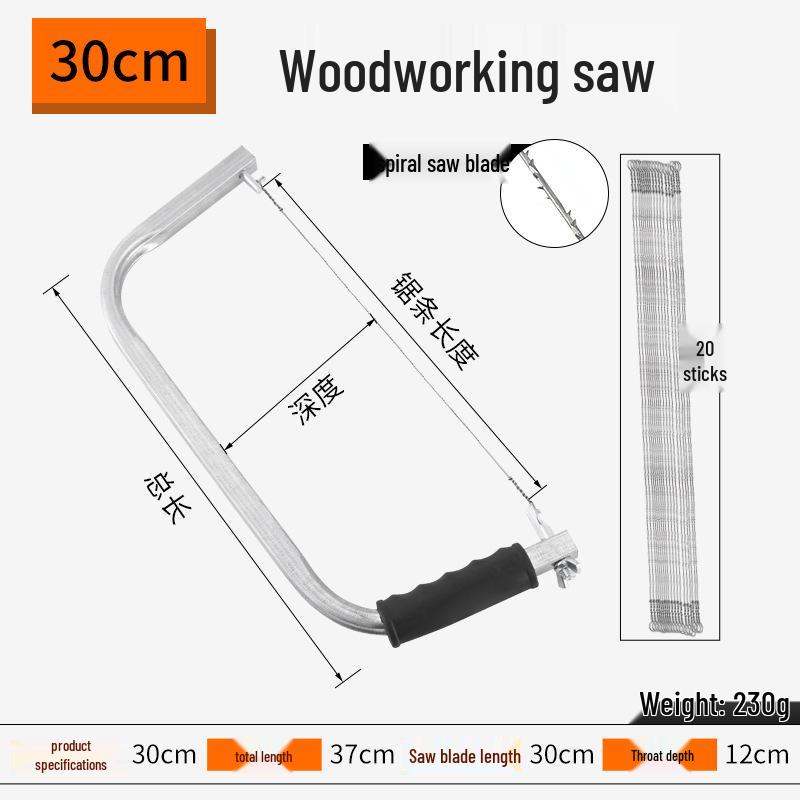 Multifunctional Handheld Steel Wire Fret Saw Blade for Woodworking