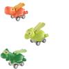 Dinosaur Inertial Car Toy Cartoon Cute Dino Design Pressing Sliding Racing Mini Car Toy Tyrannosaurus Model for Kids Toddler