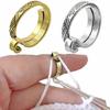 Adjustable Crochet Rings Thimble Metal Yarn Guide Finger Holder Rings
