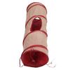 Collapsible Cat Tunnel Toy 2 Way Interactive Crinkle Activity Tunnel Cat Toy Cat Hideaway Tube for