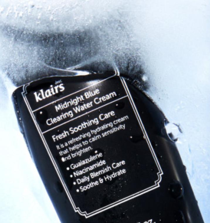 Klairs Midnight Blue Clearing Water Cream Soothing Hydration 20g Daily Moisturizer K-Beauty Cream