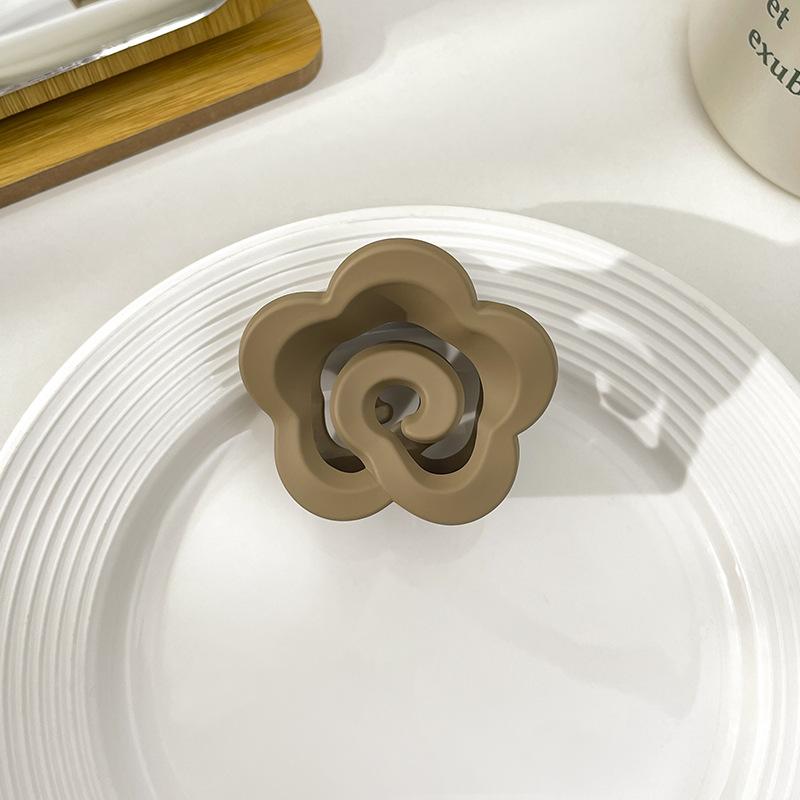 Massive schwarze matte große Haarklammern aus Acryl, Haarnadeln, Hai-Clip, Haarspange, Krabben-Haarspangen, Kopfbedeckung für Frauen, Haar-Accessoires