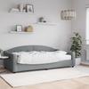 Vidaxl Sofa Z Materacem Do Spania, Jasnoszara, 100X200 Cm, Tkanina