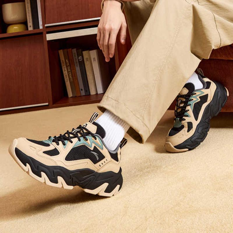 Anta Pan Shi Scarpe da Ginnastica Trendy Retro Color Block Antiscivolo Resistenti all'Usura Basse Scarpe da Papà Uomo sneaker 112548856-1