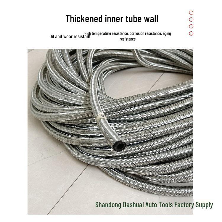 Universelles Edelstahl-Netz-Ölrücklaufrohr für Diesel-Einspritzdüse, Vierzylinder-Motor