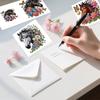 12PCS Color Theme DIY Diamond Painting Greeting Card Set with Envelope Diamond Art Greeting Cards for Festivals and Celebrations
