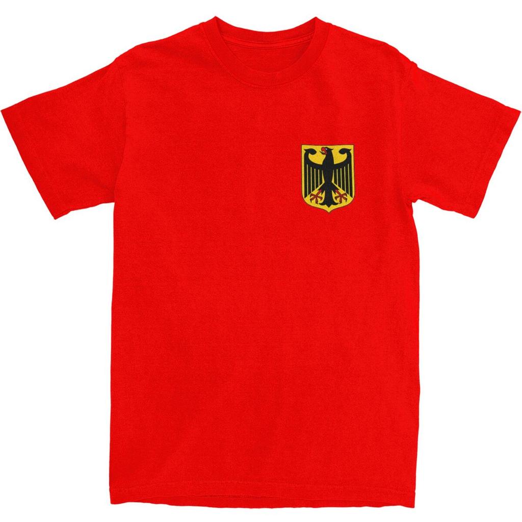 Německo Vlajka Tričko Pánské Y2K Ležérní Bavlněná Trička Léto O Krk Hip Hop Tričko Ležérní Nadměrná Velikost Topy