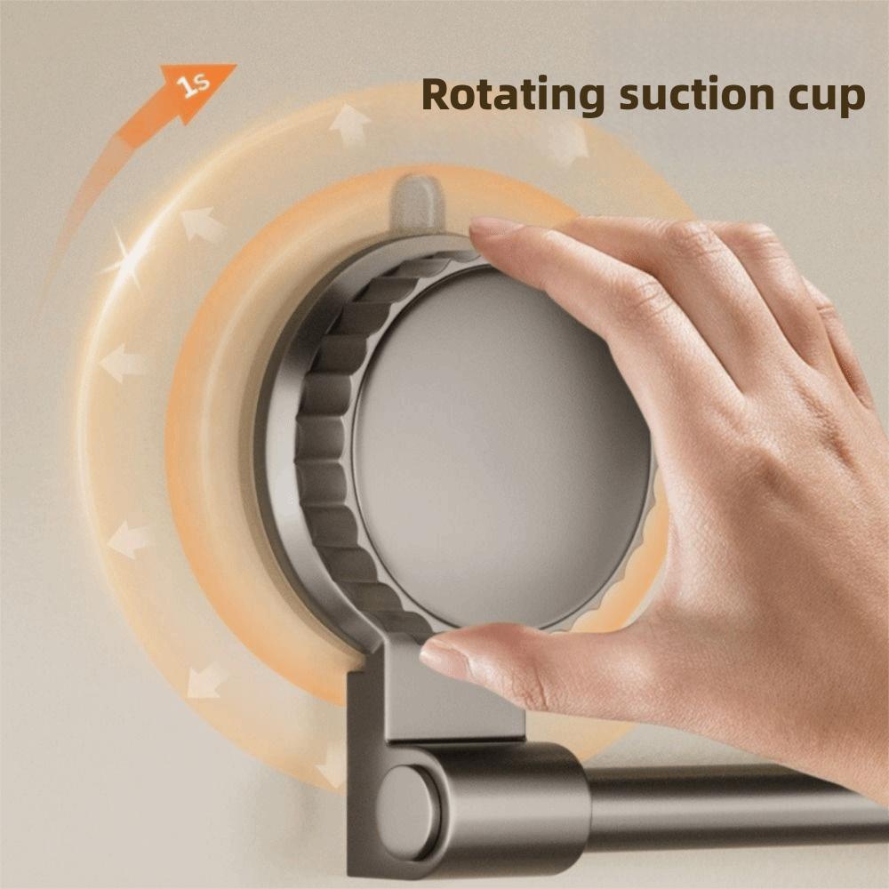 Aluminum Suction Cup Tissue Holder Wall Mounted No Punch Cling Film Storage Rack Durable Cabinet Hanging Holder Bathroom